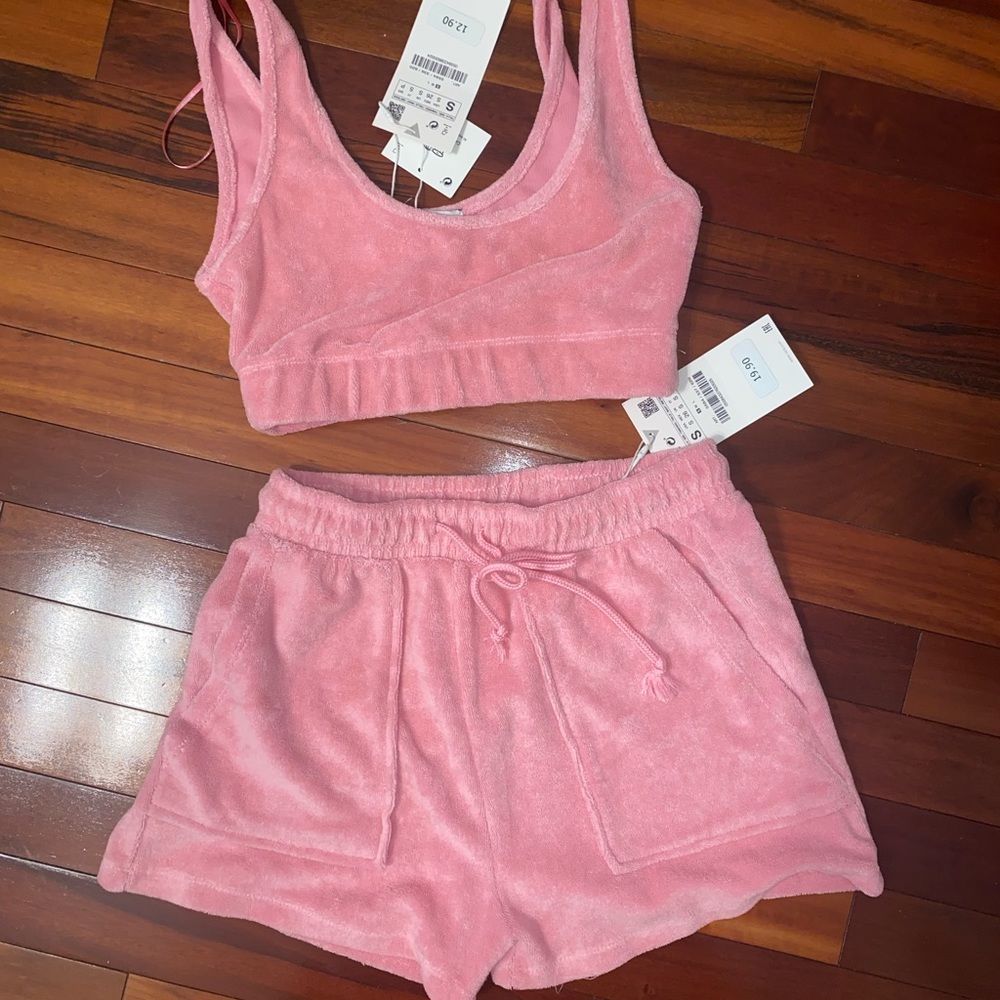 BRAND NEW ZARA TERRYCLOTH SET